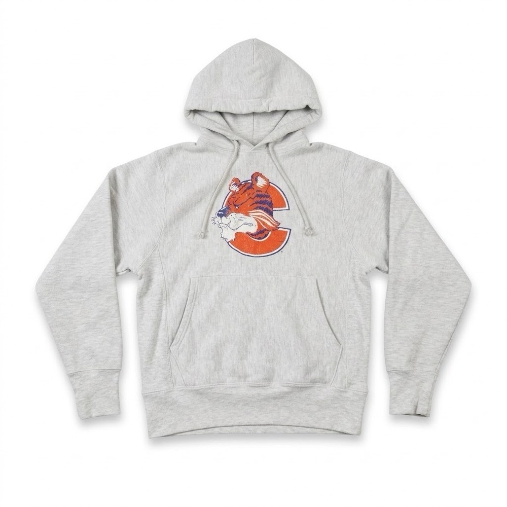 Vtg Clemson Tigers Champion Team Vault Logo Small Reverse Weave Pullover Hoodie